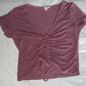 Live in the moment- crop top with adjustable tie